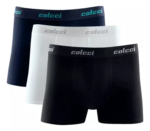 Kit Com 3 Cuecas Boxer Algodão Cotton Original Colcci