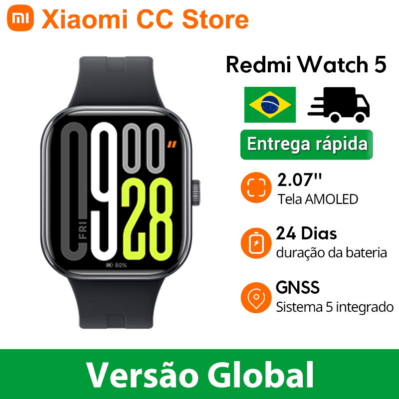 Versão global xiaomi redmi watch 5 embutido 5 sistemas gnss 2.07
