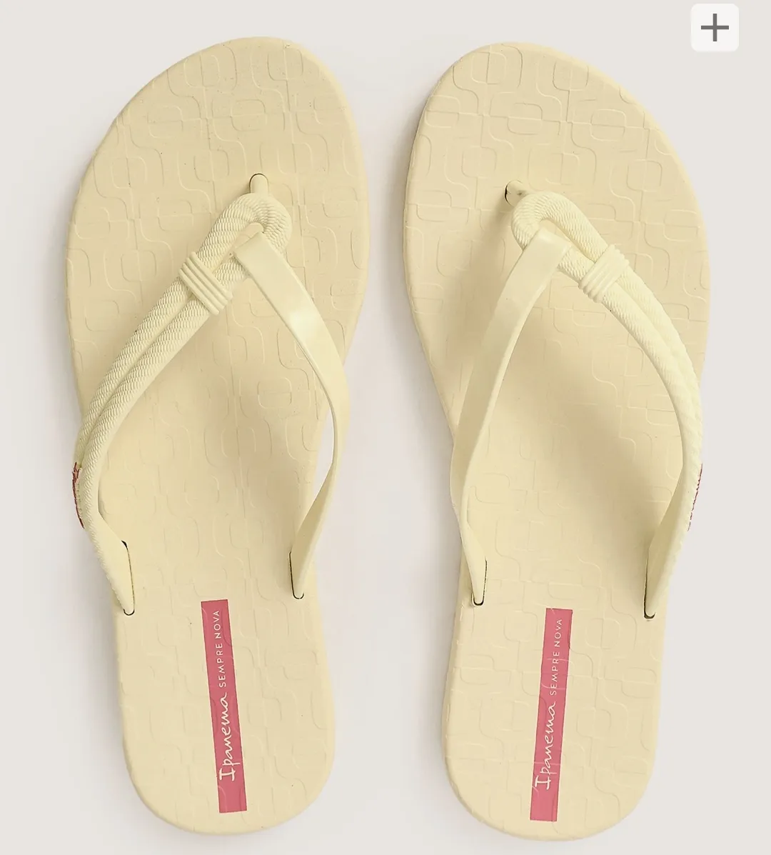 Chinelo Ipanema Diversa com tiras off-white Grendene