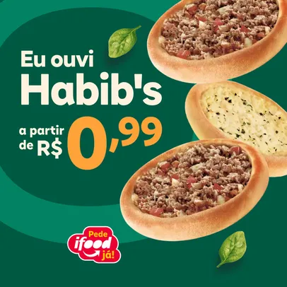 Promocão do Habib's no Ifood! R$099
