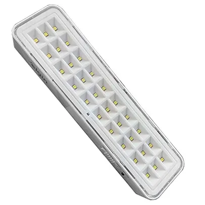 Luminária De Emergência 30 LEDS 2W Elgin Bivolt Bateria até 6 horas Luz Branca Fria