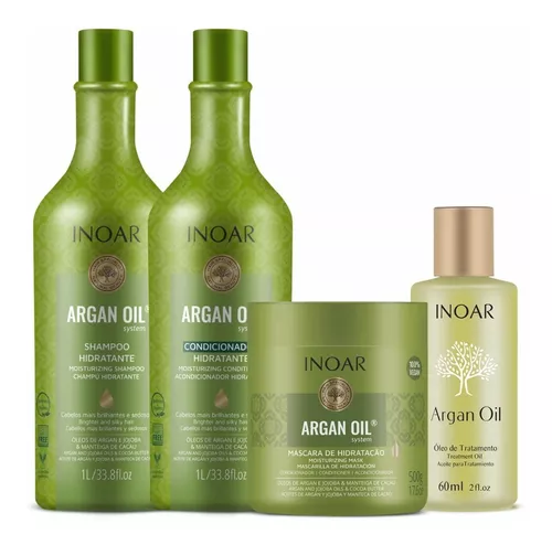 Kit Argan Oil System Completo (4 Produtos)