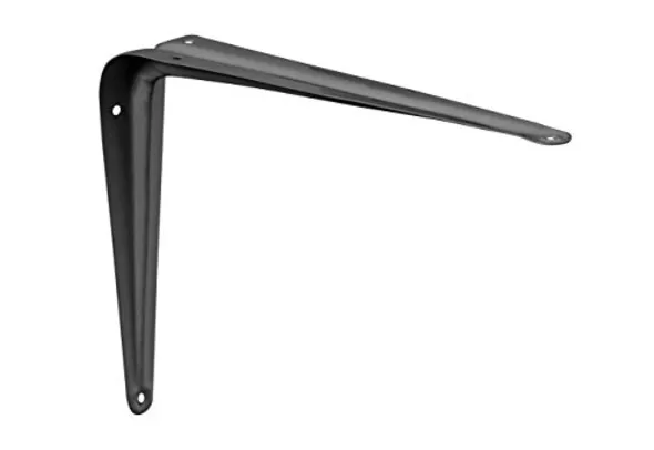 PRAT.K Suporte para Prateleira Preto 8x10 cm – Alta Durabilidade e Estabilidade