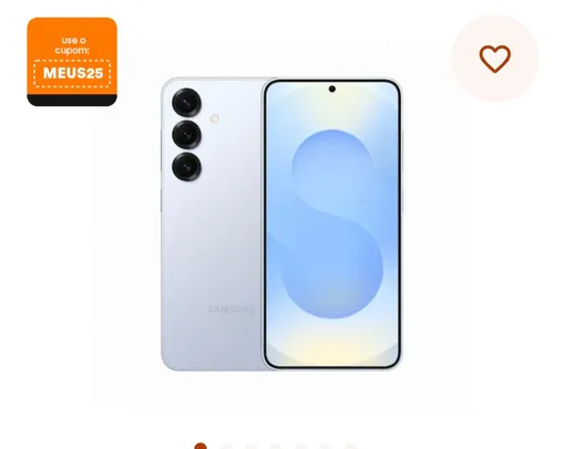 Smartphone Samsung Galaxy S25 5G Prata 128GB, Tela 6.2", 12GB RAM, AI Inteligência Artificial, IP68, Processador Snapdragon 8 Elite e Câmera Tripla