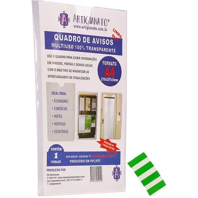 Quadro de Aviso A4 Slim 108 Artigianato PT 1 UN - Apresentação - Kalunga