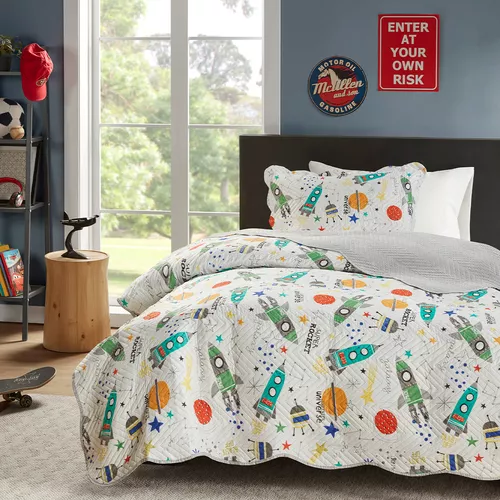 Cobre Leito Colcha Solteiro 2 Peças Micropercal Kids