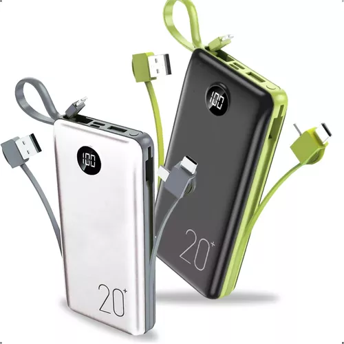 Power Bank 20.000mah Carregador Rápido Com Display Portátil