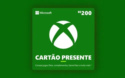 R$ 200 Gift Card Xbox - Cartão Presente Digital | Hype Games