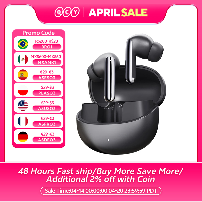 [CC VISA] [MOEDAS] QCY MeloBuds Pro ANC Bluetooth 5.3 LDAC