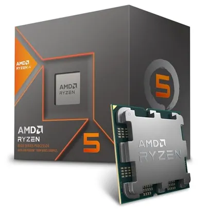 PROCESSADOR AMD RYZEN 5 8600G 4.3GHz (MAX TURBO 5.0GHz) 16MB CACHE AM5 100-100001237BOX