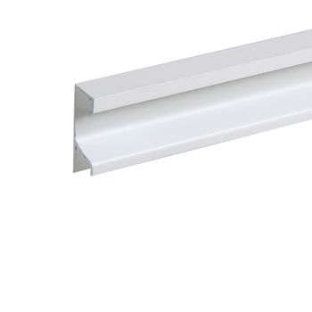 Perfil Puxador Alumínio M0215 15mm Branco Texturizado 3m Leo