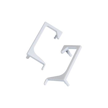 Tampa para Perfil de Alumínio M0215 15mm Zamac Branco Texturizado 2 un Leo