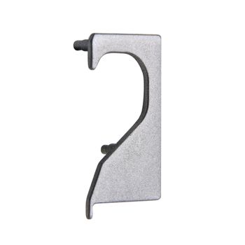 Tampa Vazada para Perfil de Alumínio Zamac M12 18mm Jateado 2 un Leo