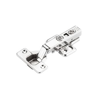 Dobradiça 110º POP com Amortecedor Curva Calço Fixo Niquelado 35mm 10 un Renna