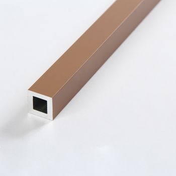 Perfil Prateleira Alumínio MV40 17x17mm Rose 3m Leo