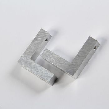 Conexão 45° Dupla Para Perfil Prateleira Alumínio 2 un Leo