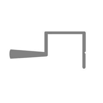 Perfil Puxador Alumínio M0615 15mm Ultramarino 3m Leo