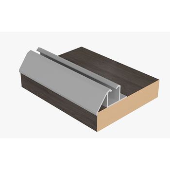 Trilho Superior RM 313 Alumínio Supra Natural Anodizado 2m Rometal