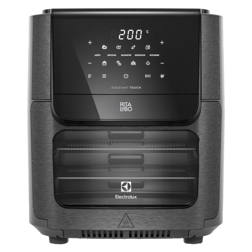 Fritadeira Elétrica Airfryer Electrolux Oven Digital 12L 1700W Eaf90 - Grafite - 110 Volts