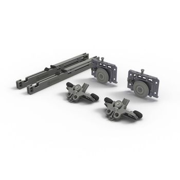 Kit Porta de Correr Agility PLUS 362 1 Porta 60kg Sobreposto 1 un Rometal