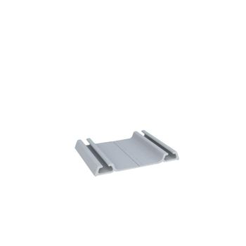 Trilho Inferior Duplo RM 034 Alumínio Casuale Natural Anodizado 2m Rometal