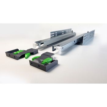 Corrediça Invisível Abertura Total com Amortecedor 450mm 40KG FGVTN