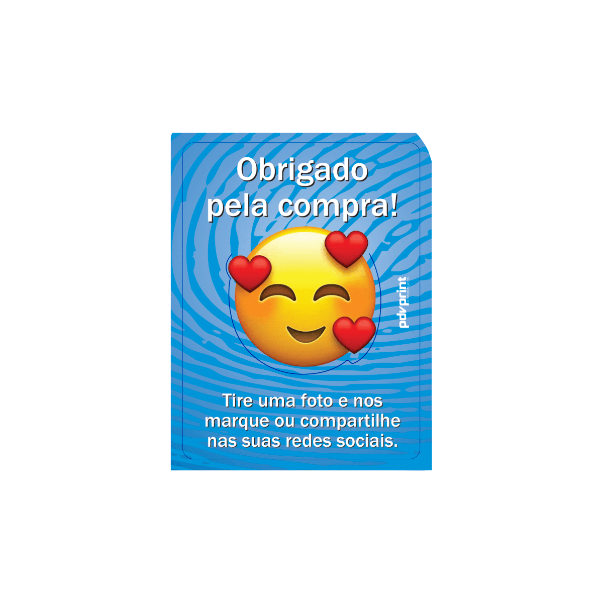 TAG de Agradecimento para Delivery - 100 unidades