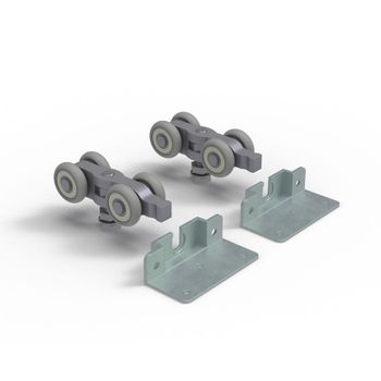 Kit Porta de Correr RO80V 8003 1 Porta 100kg Sobreposto 1 un Rometal