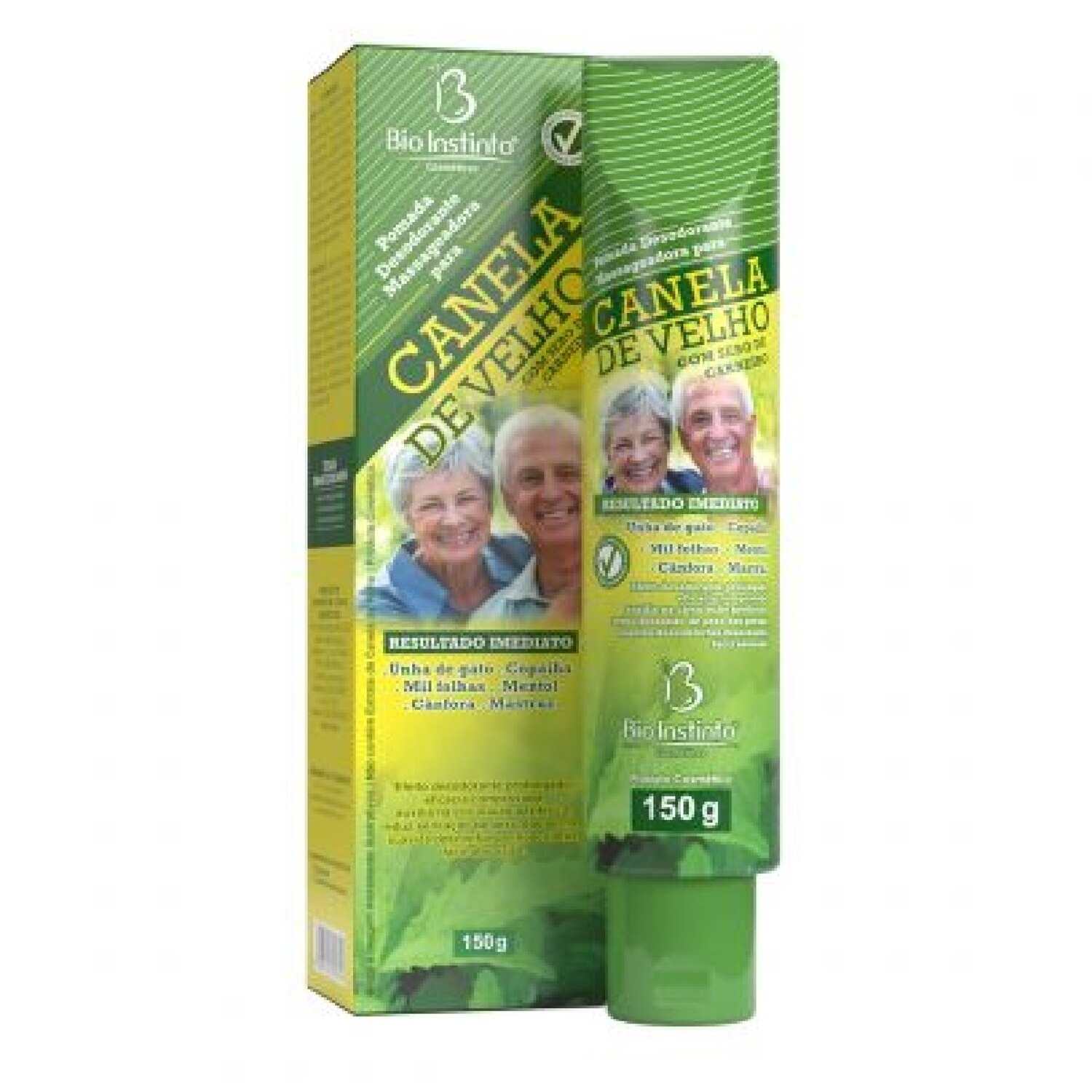 Pomada Desodorante Massageadora  Bio Instinto para Canela de Velho  Bio Instinto com Sebo de Carneiro 150g