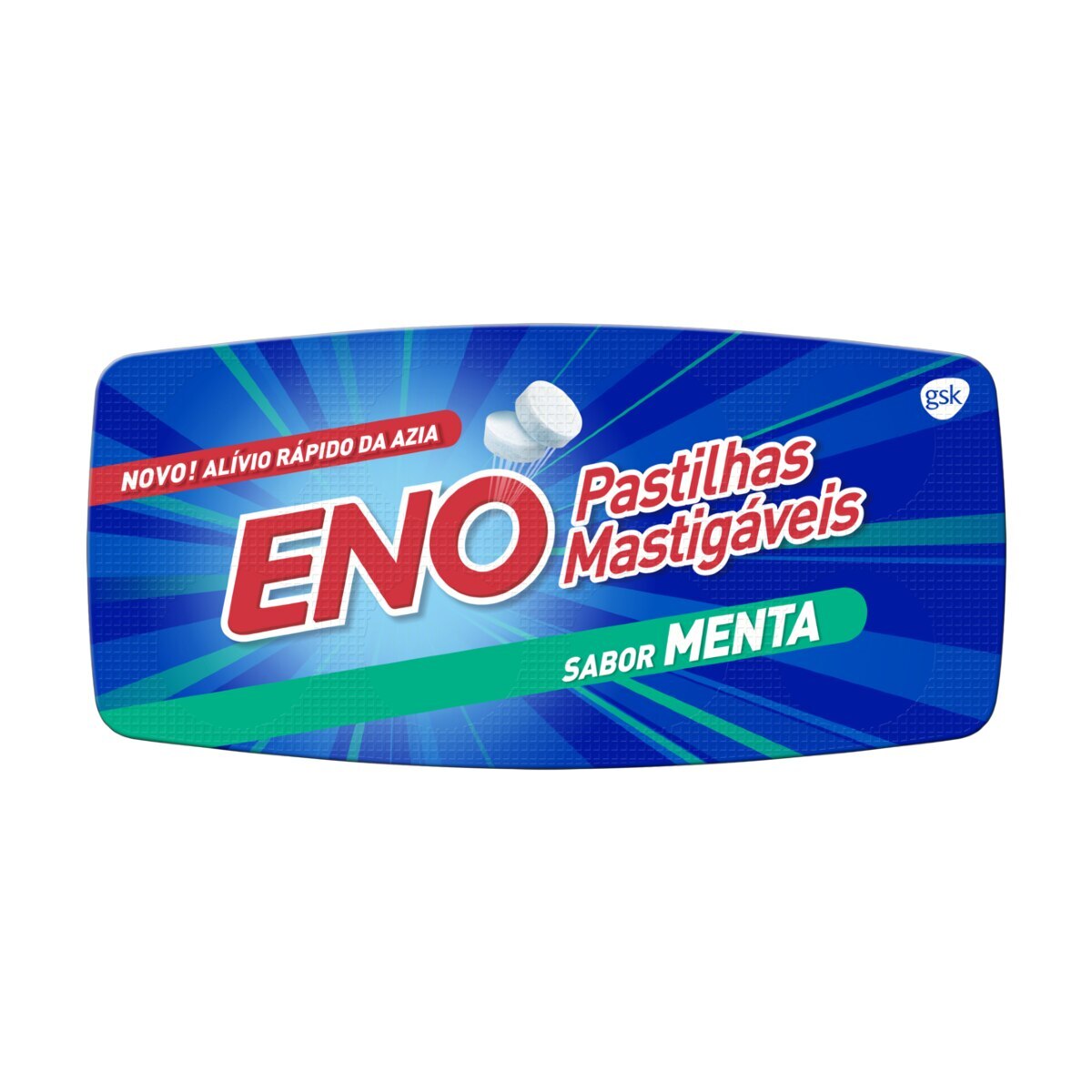 Pastilhas Mastigaveis Eno Sabor Menta 8 Unidades