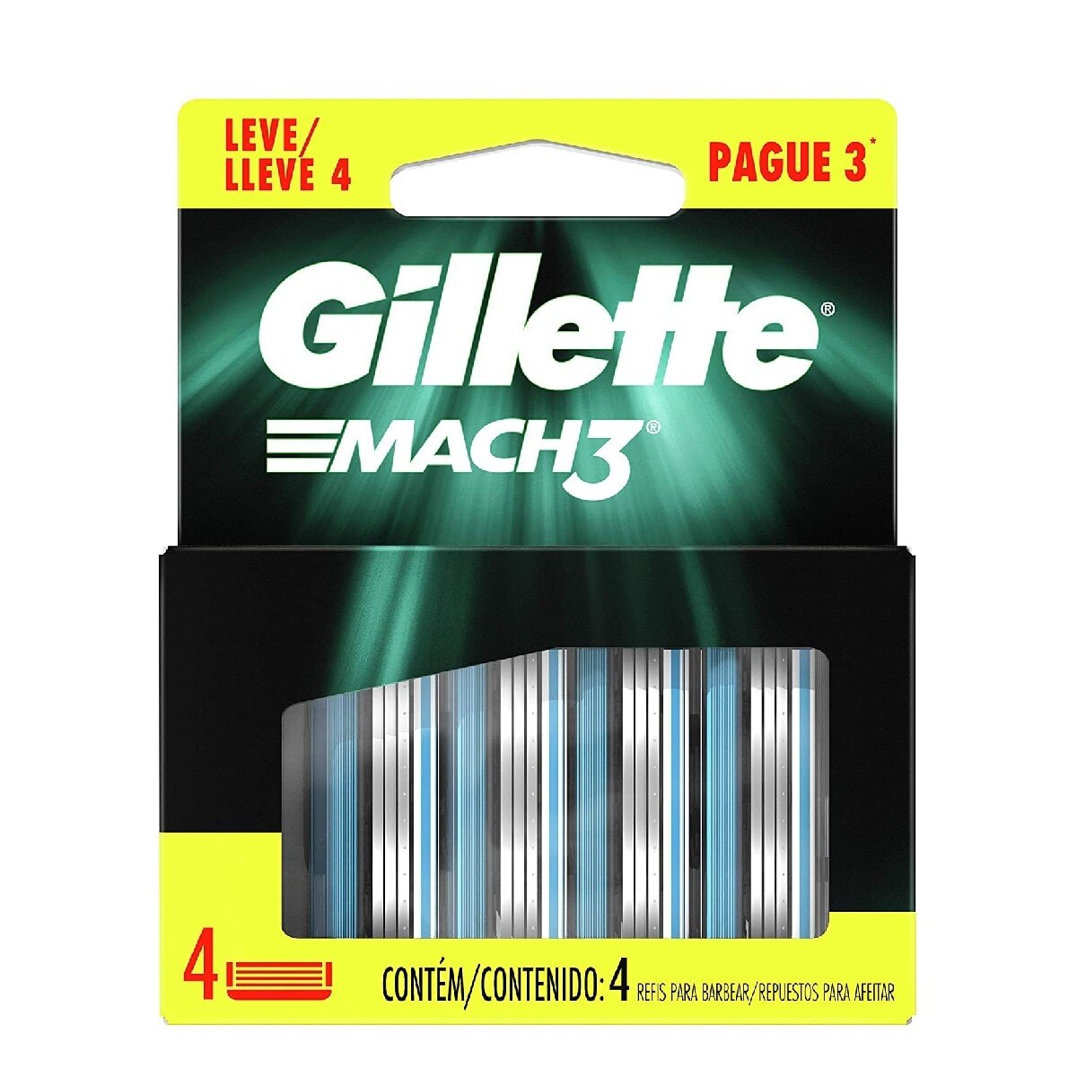 Carga Gillette Mach3 Leve 4 Pague 3 Unidades