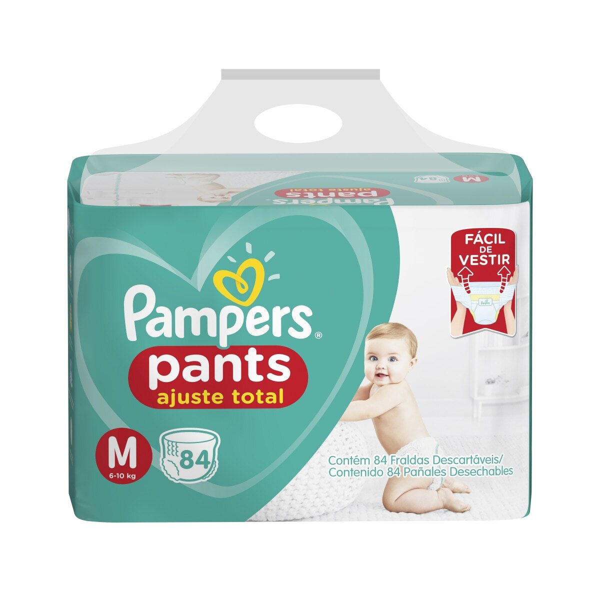 Fralda Pampers Pants M 84 Unidades