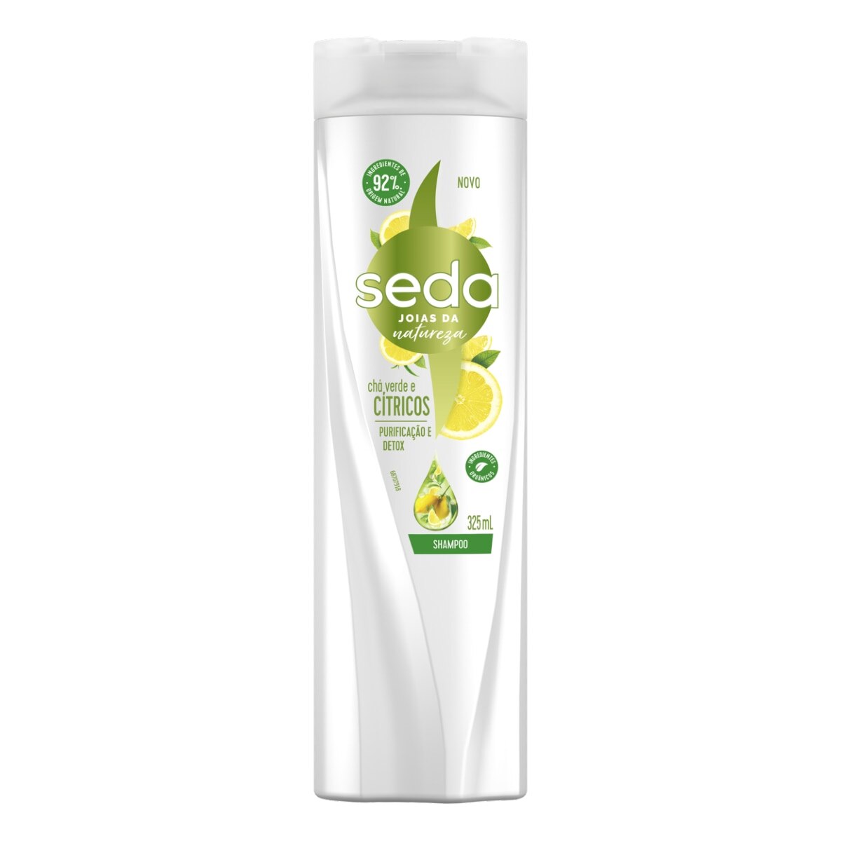 Shampoo Seda Joias da Natureza Cha Verde e Citricos Purificacao e Detox 325ml