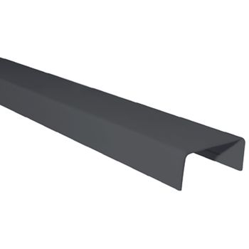 Guia Inferior para Divisória N19 RF221 Preto 3m Roll For