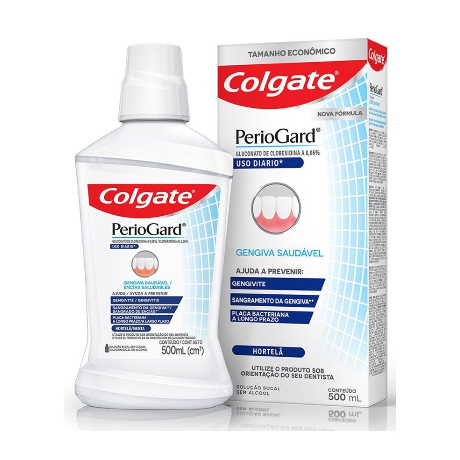 Enxaguante Bucal Colgate PerioGard Uso Diario 500ml