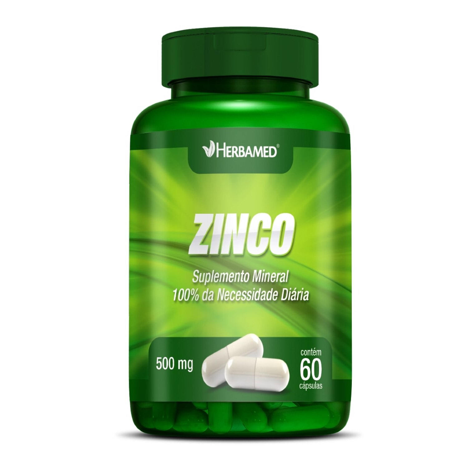 Zinco 500mg Herbamed 60 Capsulas