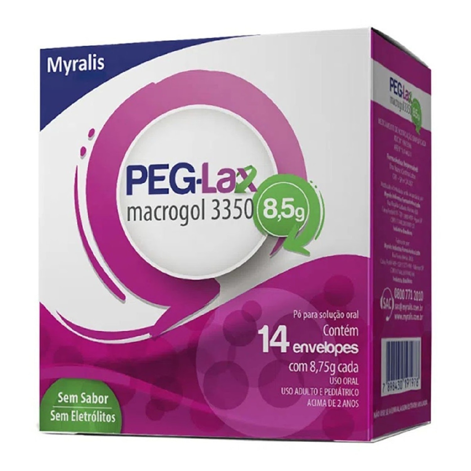 PEG-Lax 8,5g Sem Sabor 14 Envelopes