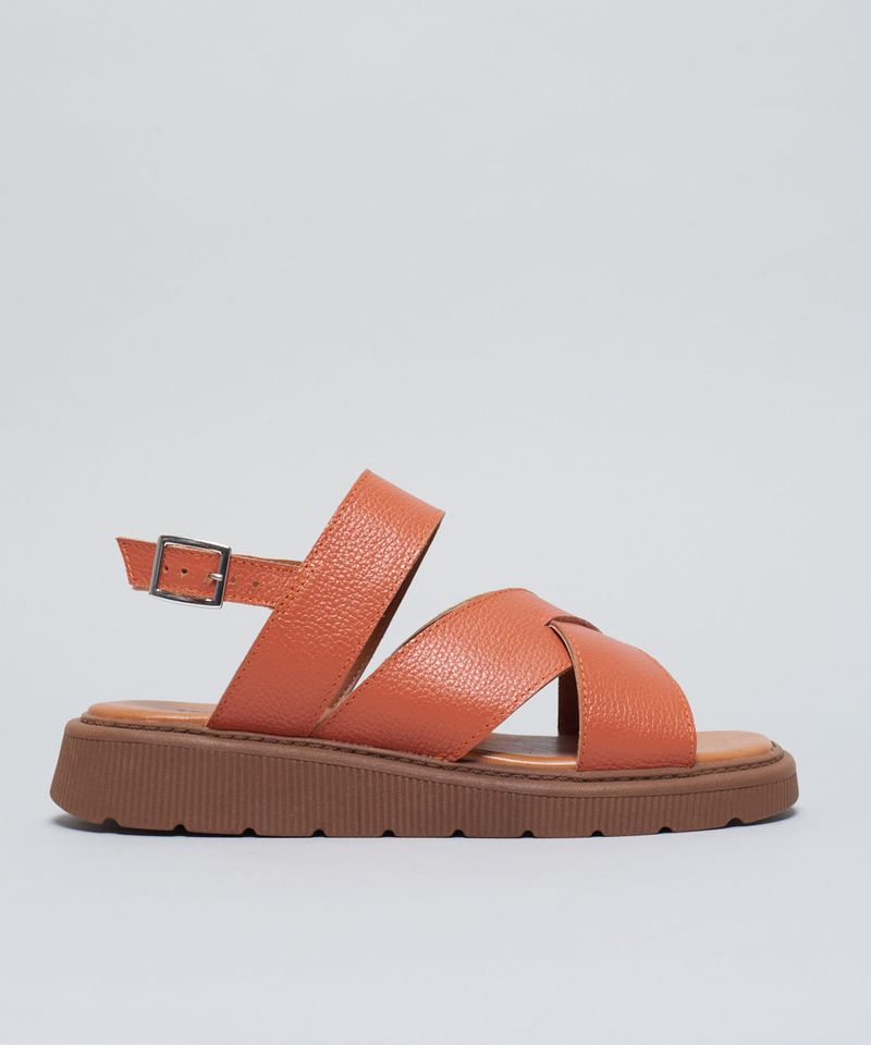 Flat Couro Marina - Ocre 38 - ocre