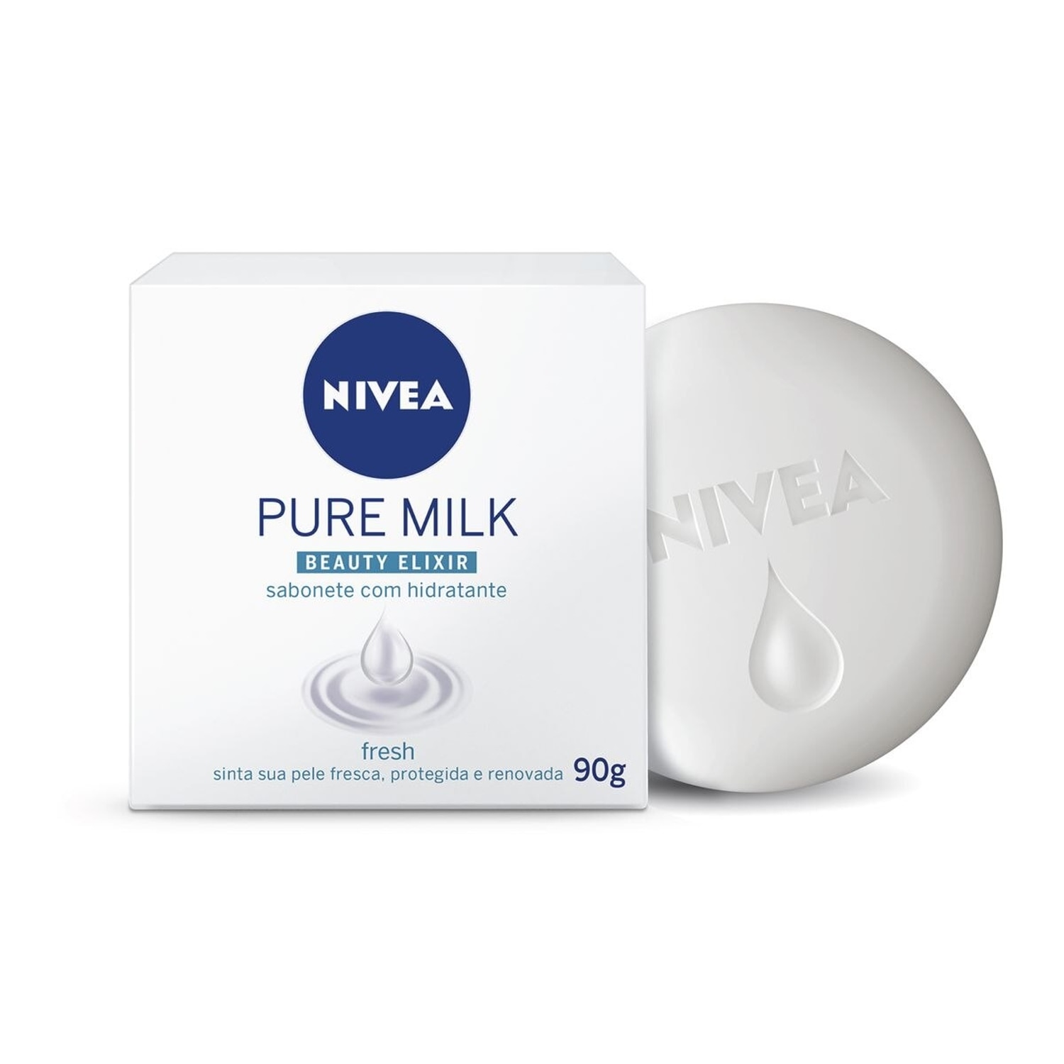 Sabonete em Barra Nivea Pure Milk Beauty Elixir Fresh 90g