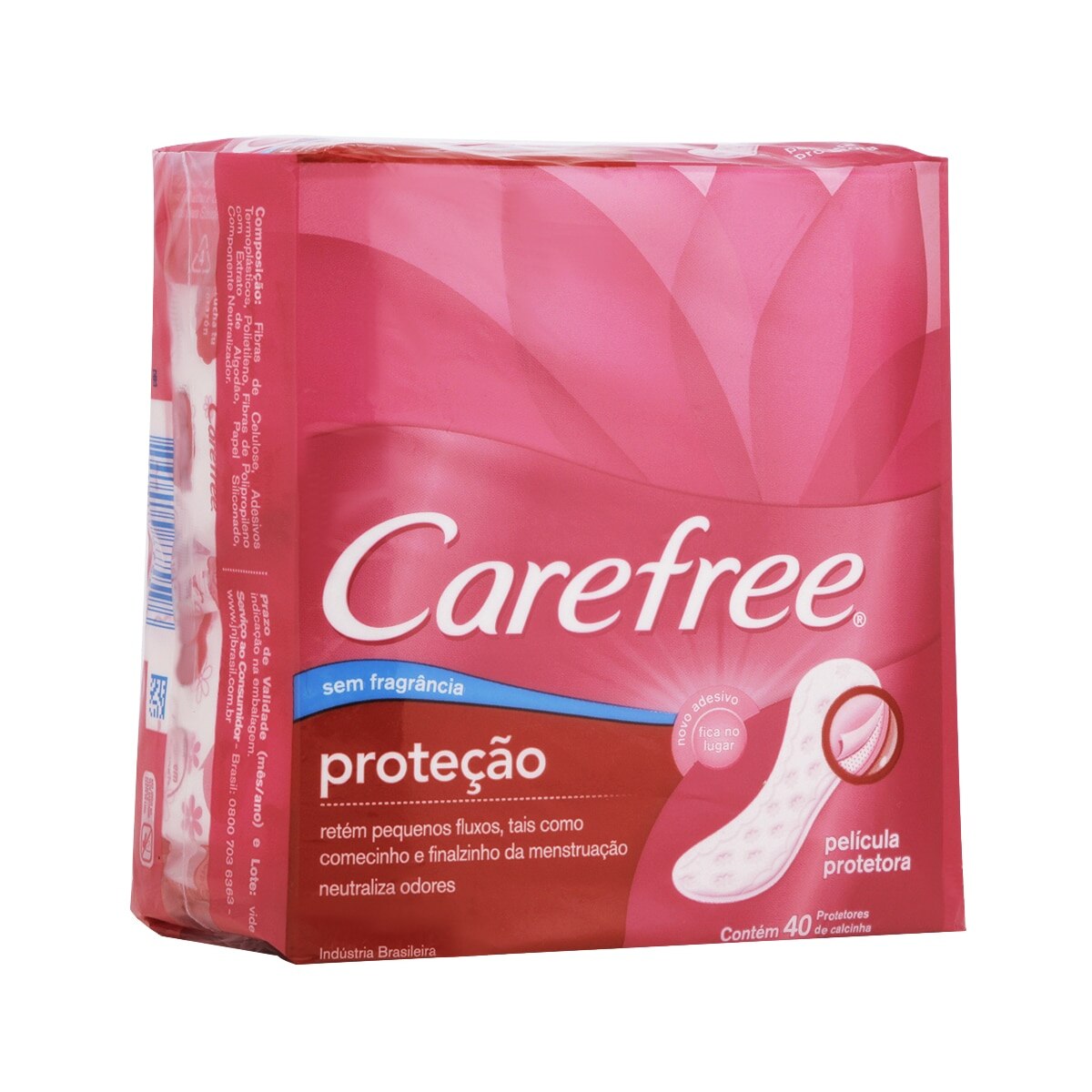 Protetor Diario Carefree Protecao Sem Perfume 40 Unidades