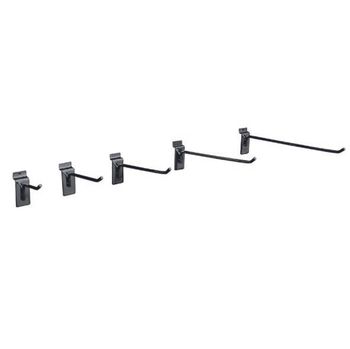 Gancho Simples Aço Preto para MDF Canaletado 5cm MS ABC