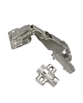 Dobradiça 165° com Amortecedor Curva Clip Niquelado 35mm 4 un Hafele