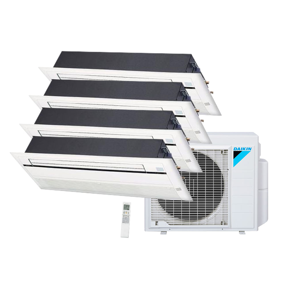 Ar Condicionado Multi Split Cassete 1 Via Inverter Daikin  4x9000 BTU/h Quente e Frio Monofásico 4MXS28PMVM - 220 Volts