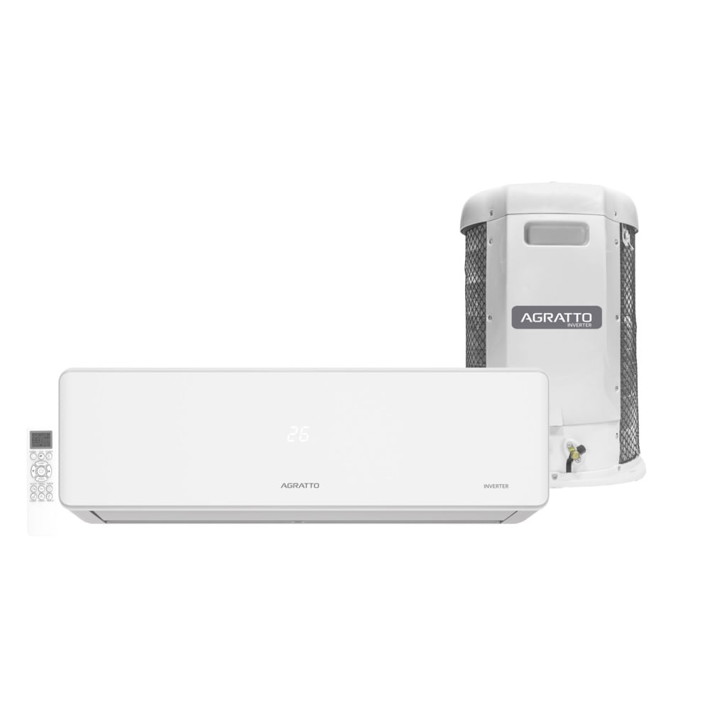 Ar Condicionado Split Hi Wall Inverter Agratto 24000 BTU/h Frio Fit Top FICST24F – 220 Volts