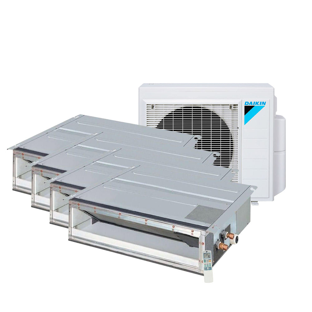 Ar Condicionado Multi Split Inverter Daikin Duto 3x9000 + 1x21000 BTU/h Quente e Frio Monofásico 4MXS34PMVM - 220 Volts