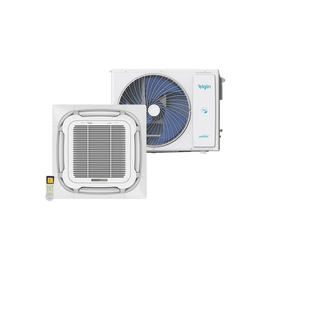 Ar Condicionado Split Cassete 4 Vias Inverter Elgin Plus 36000 BTU/h Frio Monofásico 45KDFI36C2NA – 220 Volts