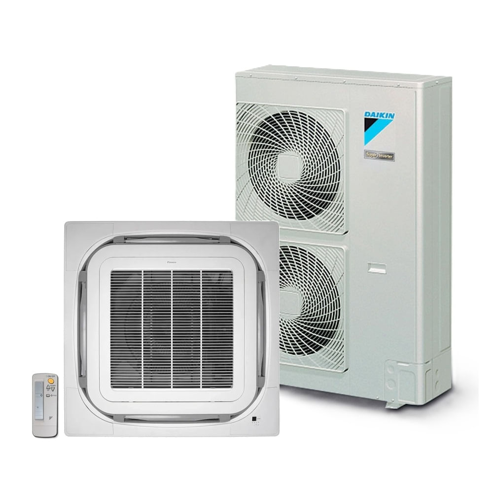 Ar Condicionado Split Cassete Inverter Daikin Sky Air 42.000 BTU/h Quente e Frio FCQ42AVL - 220 Volts