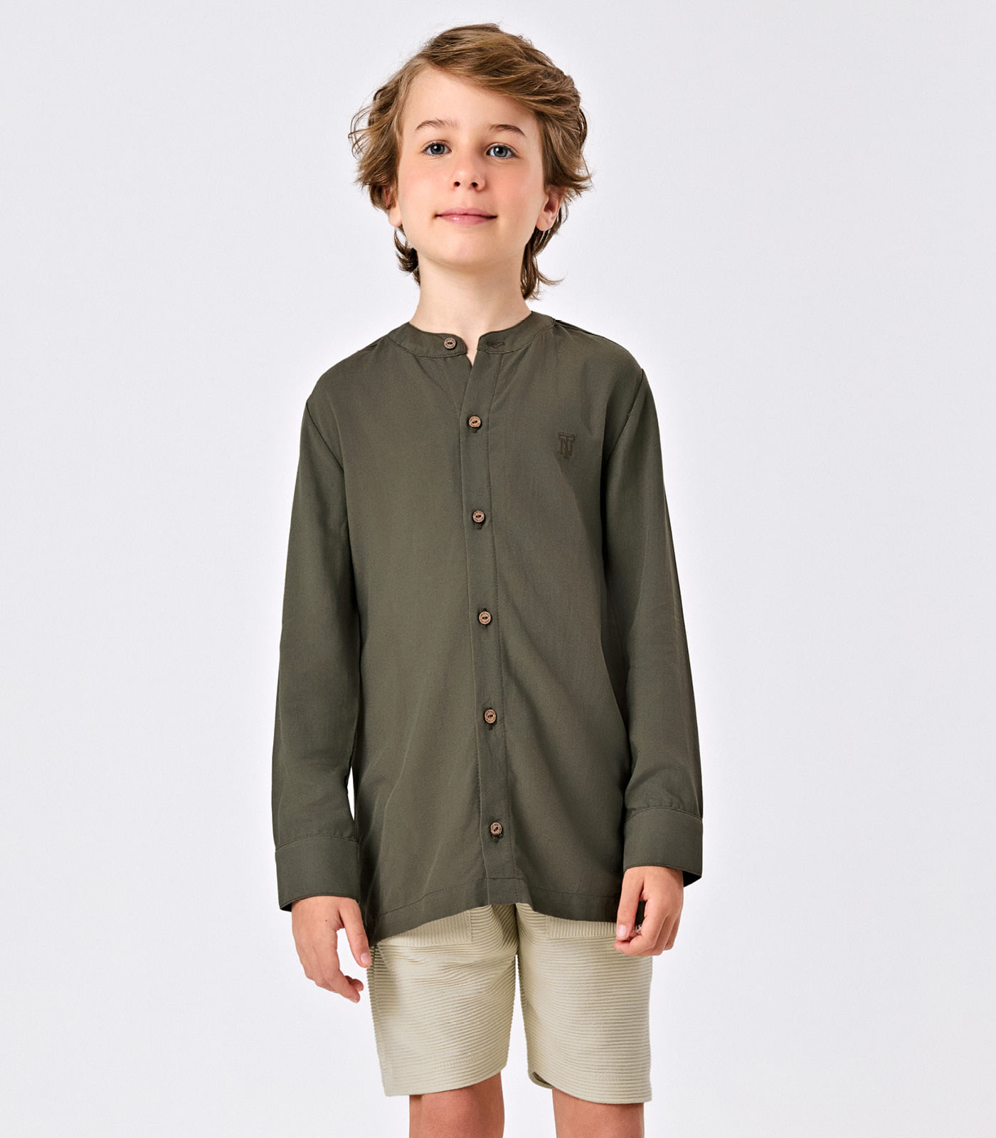Bermuda Infantil Menino Gorgurinho Trick Nick Bege