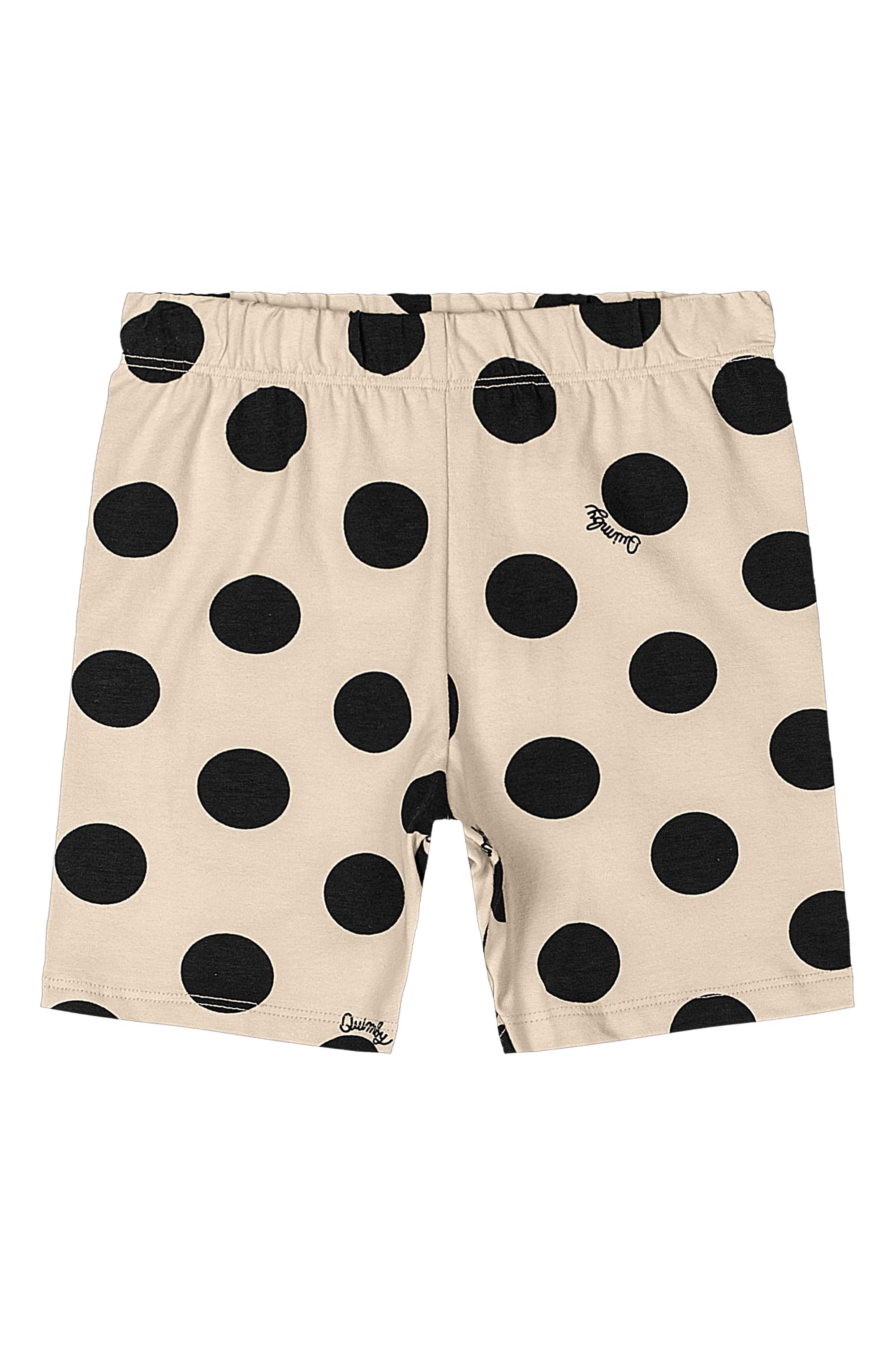 Bermuda Ciclista Estampada Infantil em Cotton (Off White) Quimby