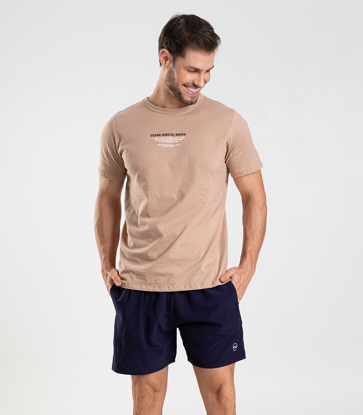 Bermuda Masculina Lisa De Microfibra Long Bong Azul